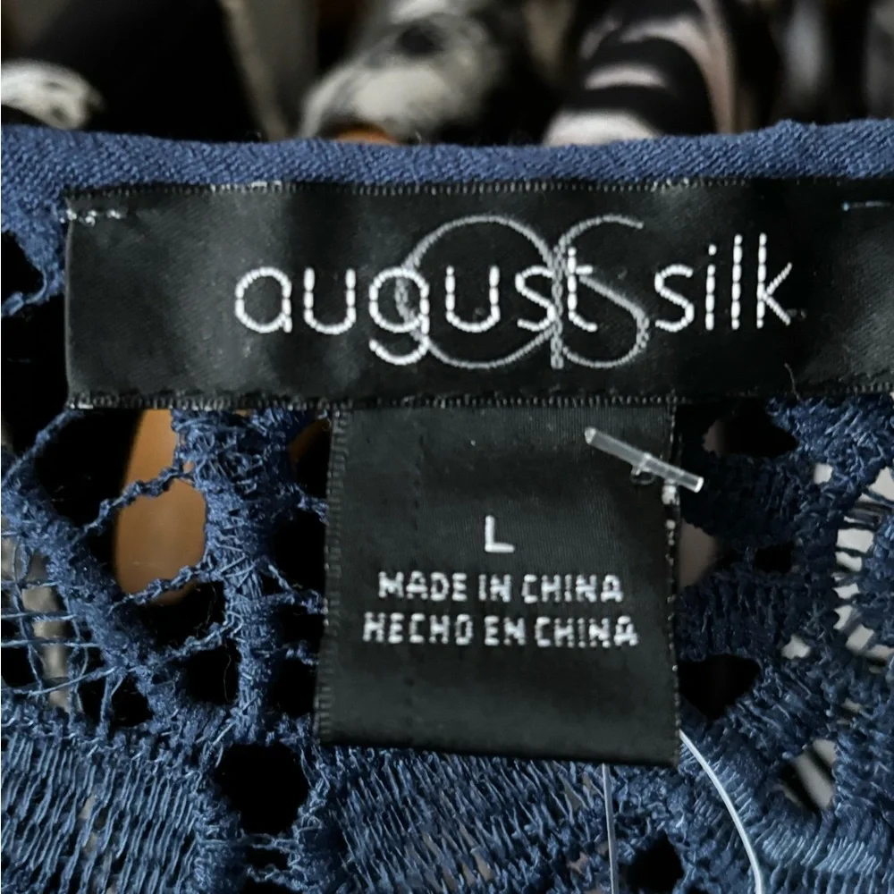 August Silk Blue Sleeveless Dress - Picture 3 of 3